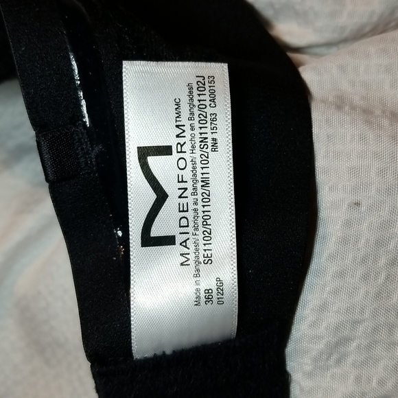 MAIDENFORM STRAPLESS LACE ACCENT NON SLIP STRIP BRA 36B - Picture 8 of 8